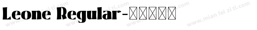 Leone Regular字体转换